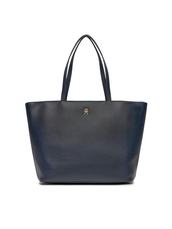 Tommy Hilfiger Tommy Hilfiger Torbica Th Essential Sc Tote Corp AW0AW16089 Tamnoplava
