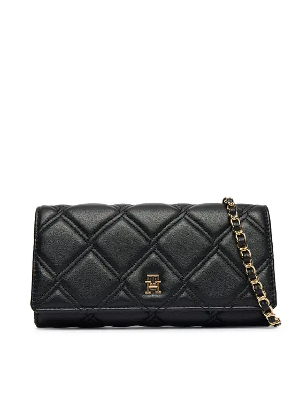 Tommy Hilfiger Tommy Hilfiger Torbica Th Feminine Wallet On Chain AW0AW18795 Crna