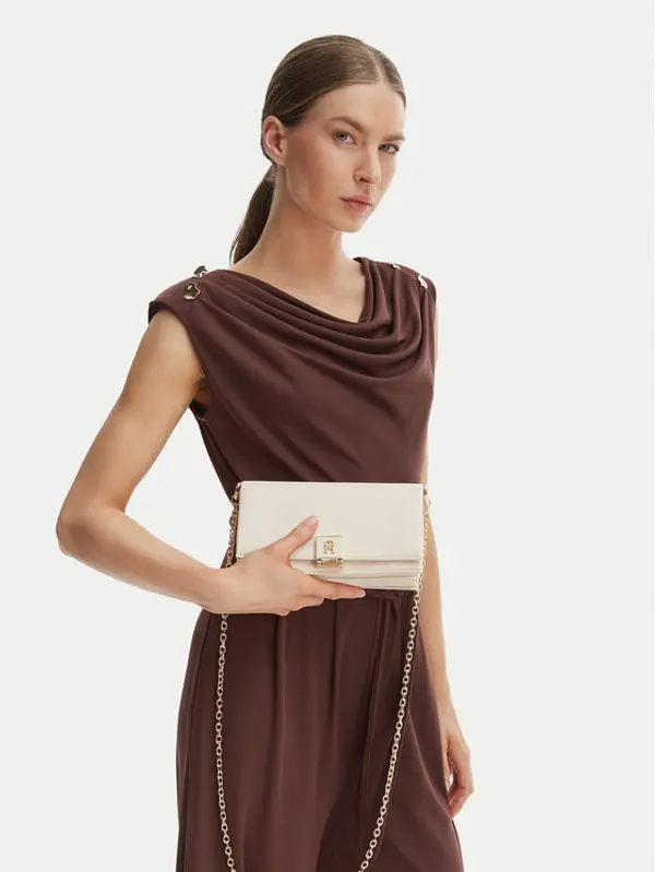 Tommy Hilfiger Tommy Hilfiger Torbica Th Her Chain Crossover AW0AW17403 Écru