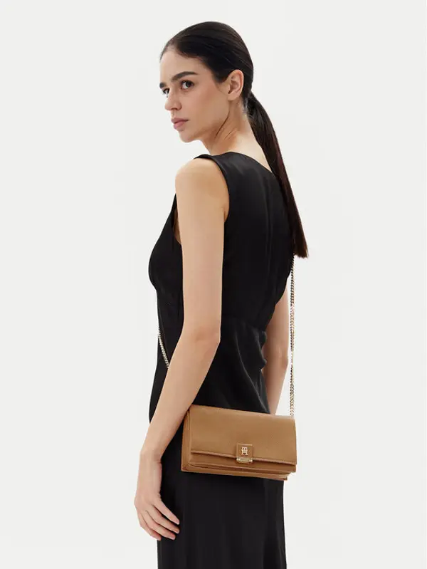 Tommy Hilfiger Tommy Hilfiger Torbica Th Her Flap W/Chain AW0AW17403 Bež