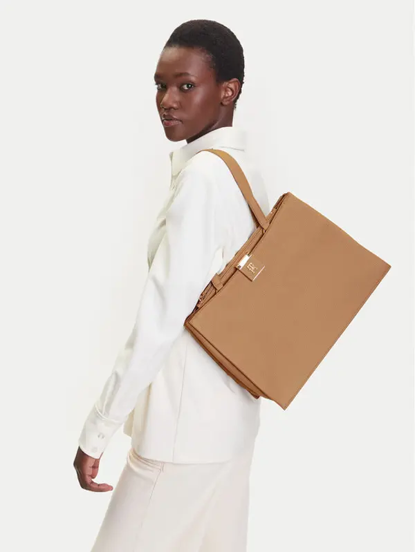 Tommy Hilfiger Tommy Hilfiger Torbica Th Her Tote AW0AW17191 Smeđa