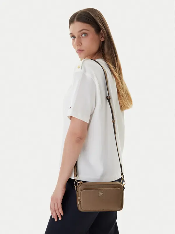 Tommy Hilfiger Tommy Hilfiger Torbica Th Icon Camera Bag AW0AW18120 Smeđa