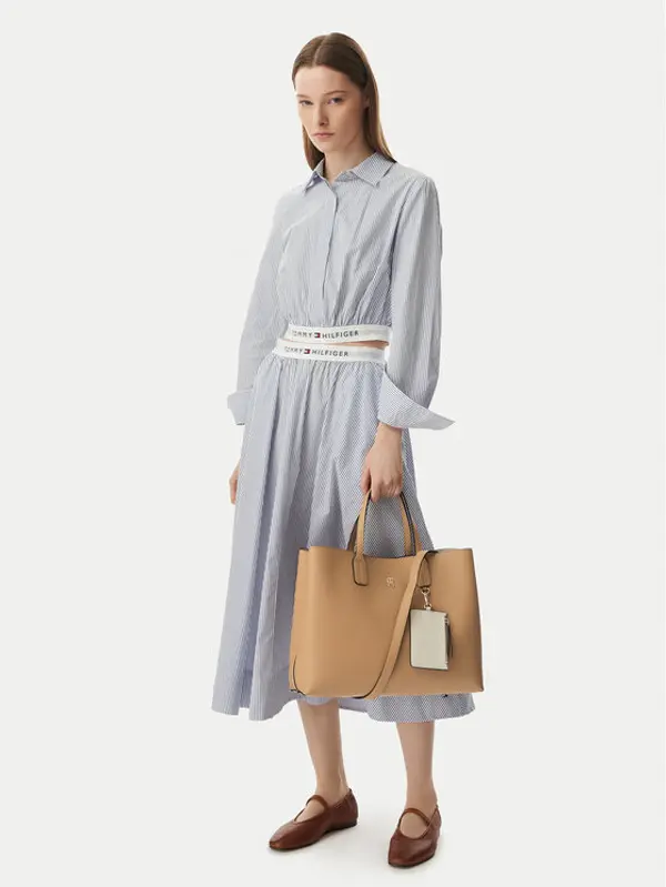 Tommy Hilfiger Tommy Hilfiger Torbica Th Icon Satchel AW0AW18723 Kaki