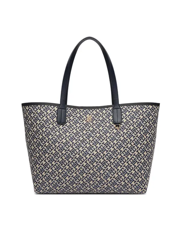 Tommy Hilfiger Tommy Hilfiger Torbica Th Icon Tote Jacquard AW0AW18889 Plava