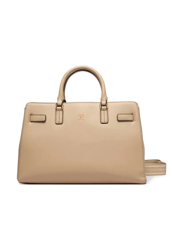Tommy Hilfiger Tommy Hilfiger Torbica Th Joy Satchel AW0AW19067 Bež