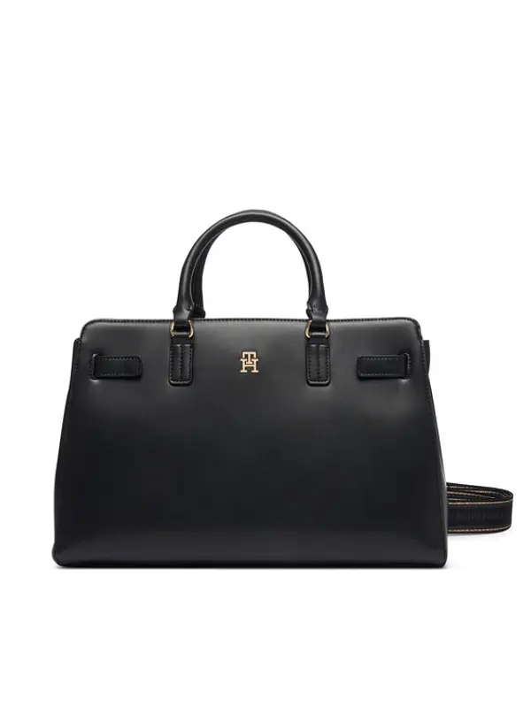 Tommy Hilfiger Tommy Hilfiger Torbica Th Joy Satchel AW0AW19067 Crna