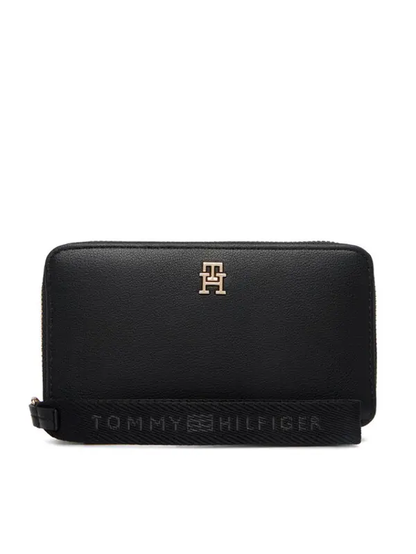 Tommy Hilfiger Tommy Hilfiger Torbica Th Logotape Compact Zip Around AW0AW18699 Crna