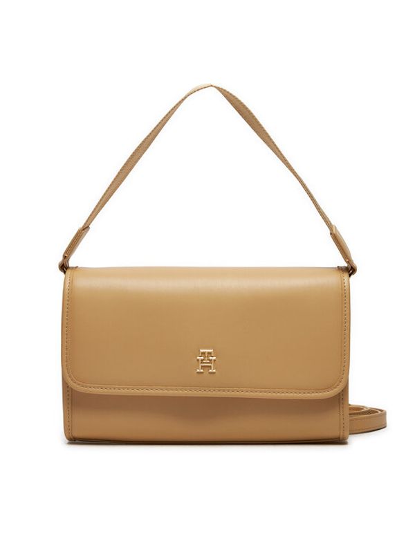 Tommy Hilfiger Tommy Hilfiger Torbica Th Monotype Shoulder Bag AW0AW16162 Bež