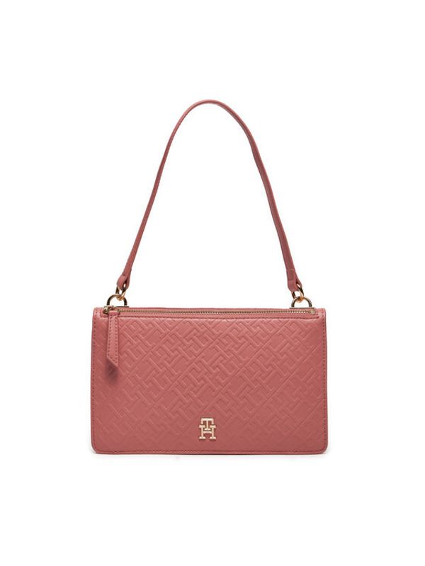 Tommy Hilfiger Tommy Hilfiger Torbica Th Refined Shoulder Bag Mono AW0AW15975 Ružičasta