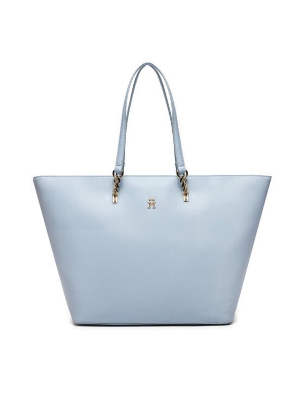 Tommy Hilfiger Tommy Hilfiger Torbica Th Refined Tote AW0AW16112 Svijetloplava