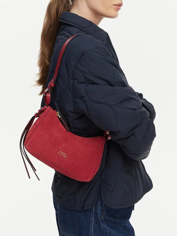 Tommy Hilfiger Tommy Hilfiger Torbica Th Statement Mini Should Bag Sue AW0AW18823 Tamnoplava