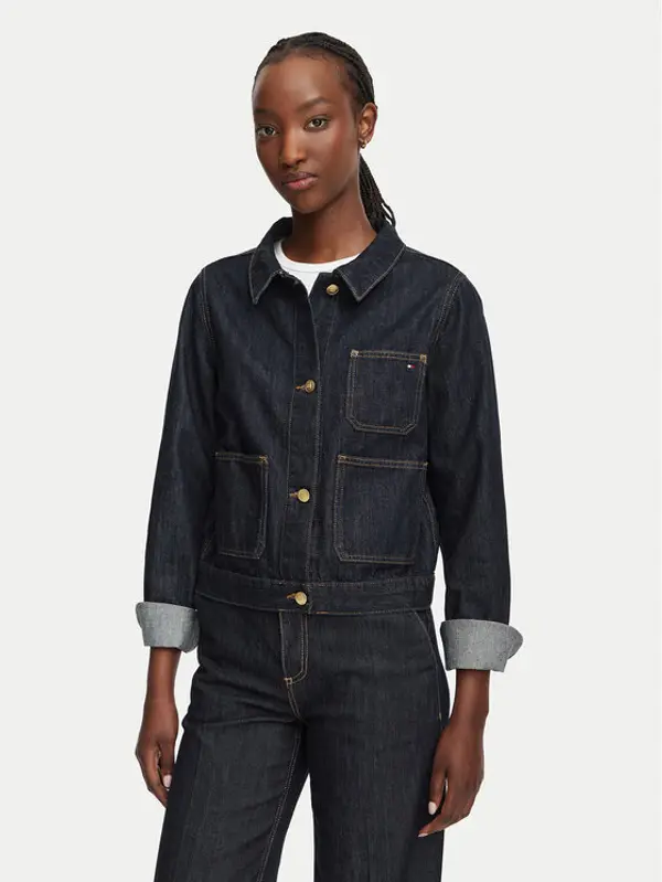 Tommy Hilfiger Tommy Hilfiger Traper jakna Lady WW0WW50002 Tamnoplava Regular Fit