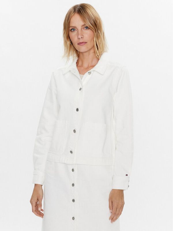 Tommy Hilfiger Tommy Hilfiger Traper jakna WW0WW37625 Bijela Regular Fit