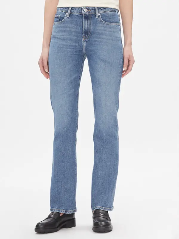 Tommy Hilfiger Tommy Hilfiger Traperice Bootcut Rw Mel WW0WW40619 Plava Slim Fit