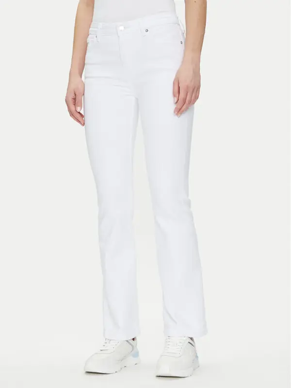 Tommy Hilfiger Tommy Hilfiger Traperice Bootcut Rw White WW0WW44362 Bijela Regular Fit