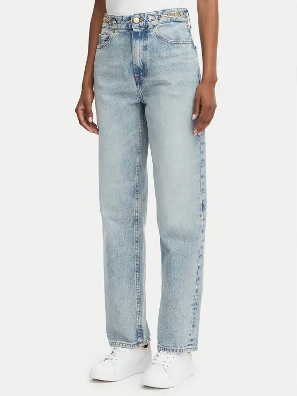 Tommy Hilfiger Tommy Hilfiger Traperice Cam WW0WW49960 Svijetlo plava Straight Fit