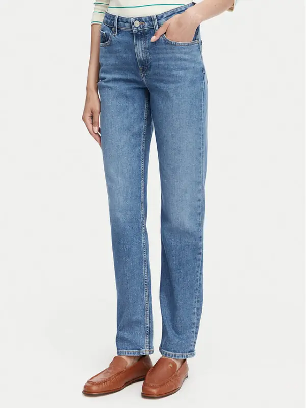 Tommy Hilfiger Tommy Hilfiger Traperice Classic Straight Rw Mel WW0WW40634 Plava Straight Leg
