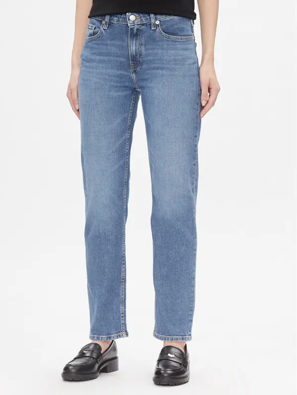 Tommy Hilfiger Tommy Hilfiger Traperice Classic Straight Rw Mel WW0WW40634 Plava Straight Leg