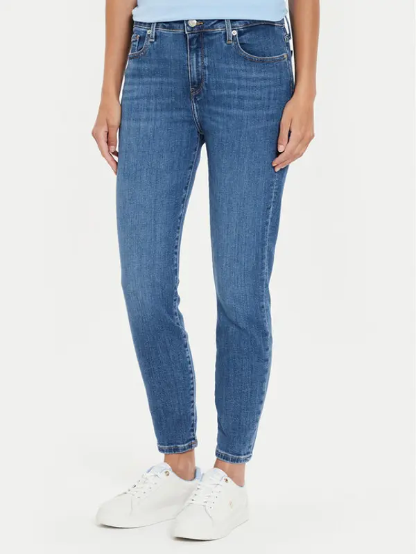 Tommy Hilfiger Tommy Hilfiger Traperice Como WW0WW42488 Plava Skinny Fit