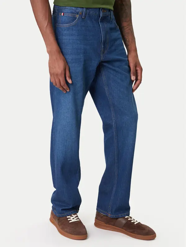 Tommy Hilfiger Tommy Hilfiger Traperice Dover MW0MW42805 Plava Straight Fit