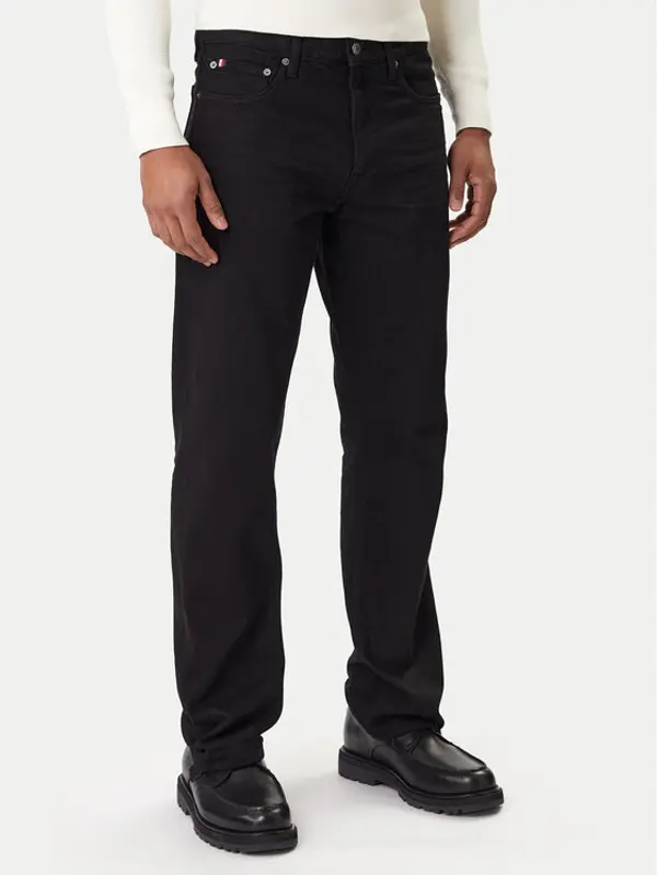 Tommy Hilfiger Tommy Hilfiger Traperice Dover MW0MW42810 Crna Straight Fit