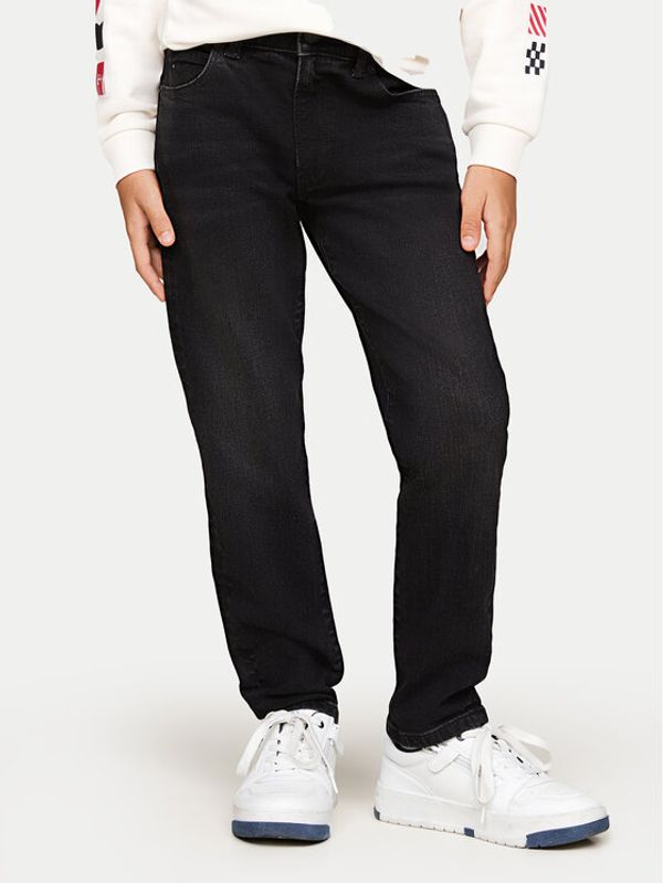 Tommy Hilfiger Tommy Hilfiger Traperice KB0KB09179 Crna Straight Fit