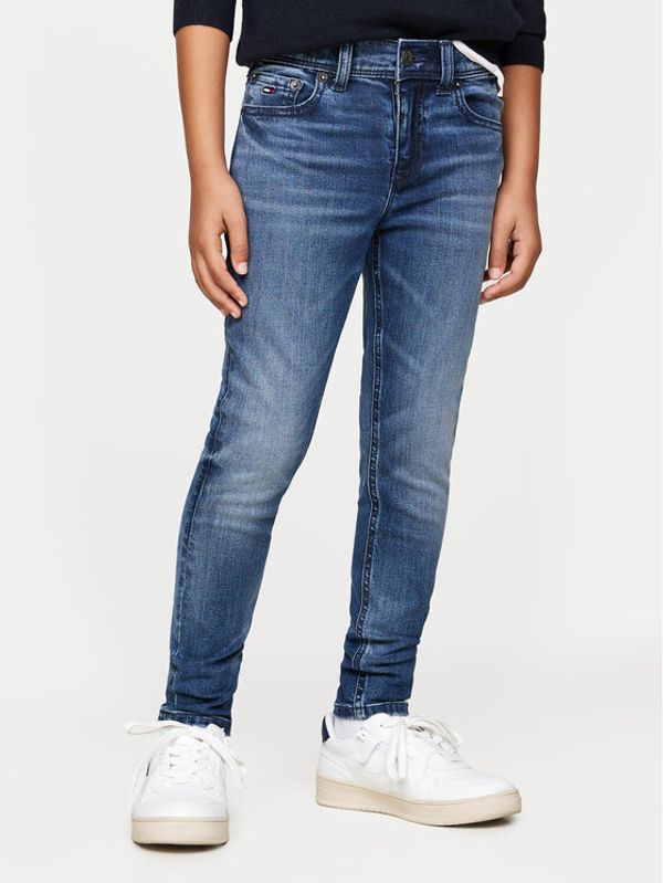 Tommy Hilfiger Tommy Hilfiger Traperice KB0KB09181 Plava Slim Fit