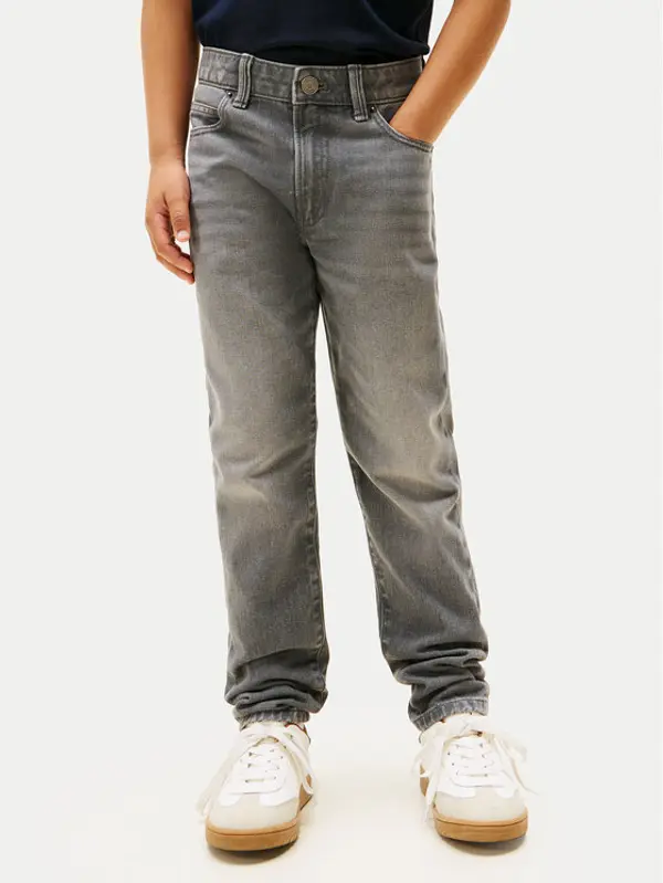 Tommy Hilfiger Tommy Hilfiger Traperice KB0KB10038 D Siva Straight Fit