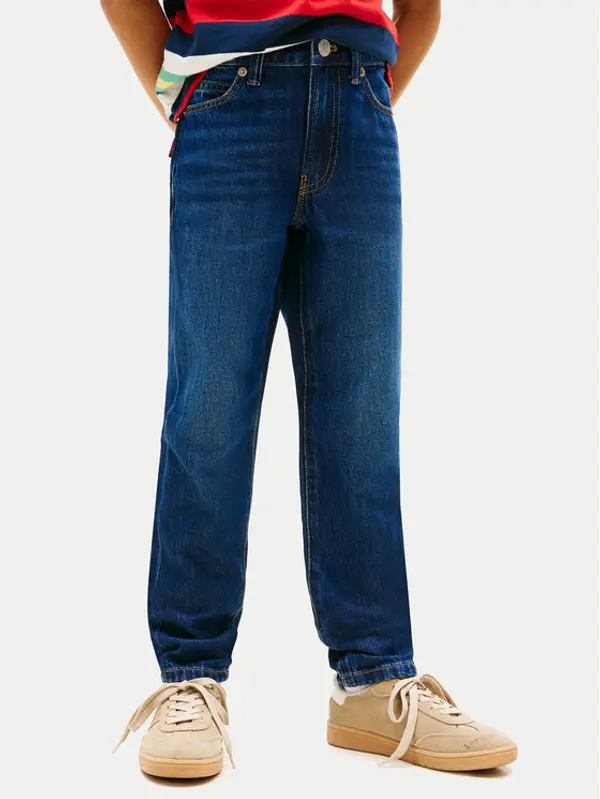 Tommy Hilfiger Tommy Hilfiger Traperice KB0KB10399 Tamnoplava Regular Fit