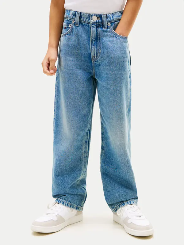 Tommy Hilfiger Tommy Hilfiger Traperice KB0KB10401 Plava Relaxed Fit