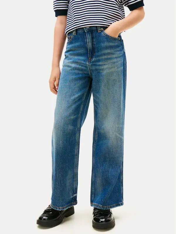 Tommy Hilfiger Tommy Hilfiger Traperice KG0KG08745 Plava Wide Leg