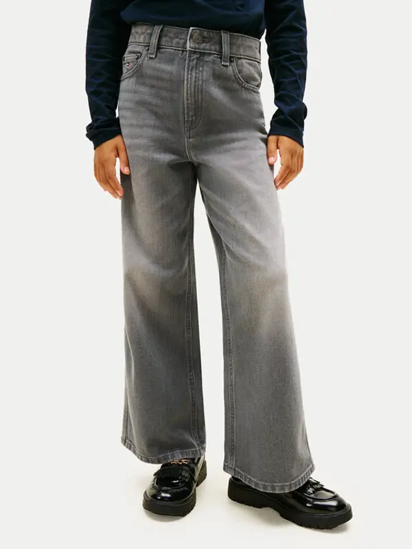 Tommy Hilfiger Tommy Hilfiger Traperice Mabel KG0KG09286 Siva Wide Leg