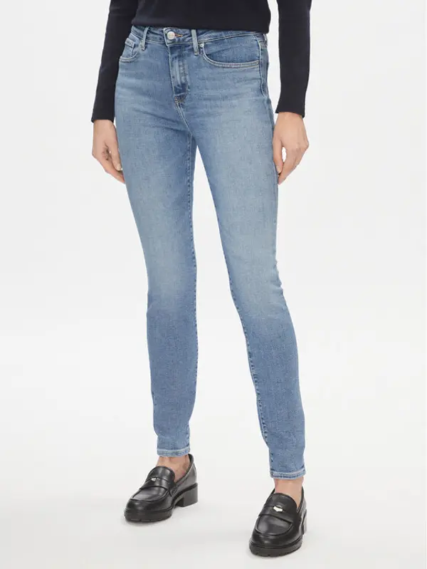 Tommy Hilfiger Tommy Hilfiger Traperice Th Flex Como Skinny Rw Mel WW0WW40633 Plava Skinny Fit
