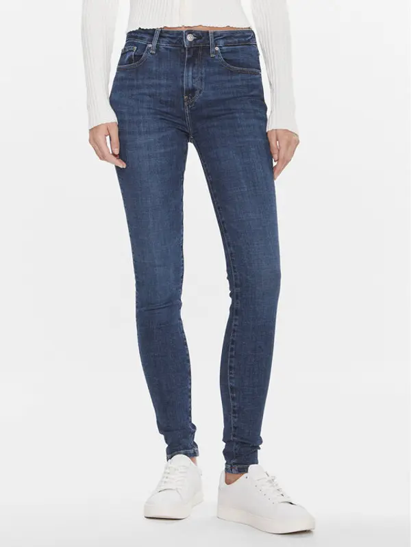 Tommy Hilfiger Tommy Hilfiger Traperice Th Flex Como Skinny Rw Pam WW0WW40638 Tamnoplava Skinny Fit