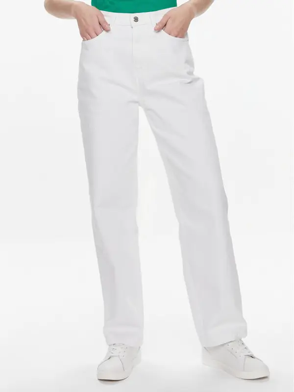 Tommy Hilfiger Tommy Hilfiger Traperice WW0WW41319 Bijela Straight Fit