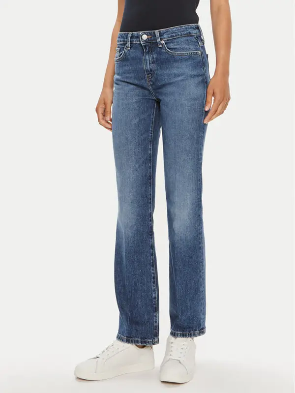 Tommy Hilfiger Tommy Hilfiger Traperice WW0WW42192 Plava Bootcut Fit