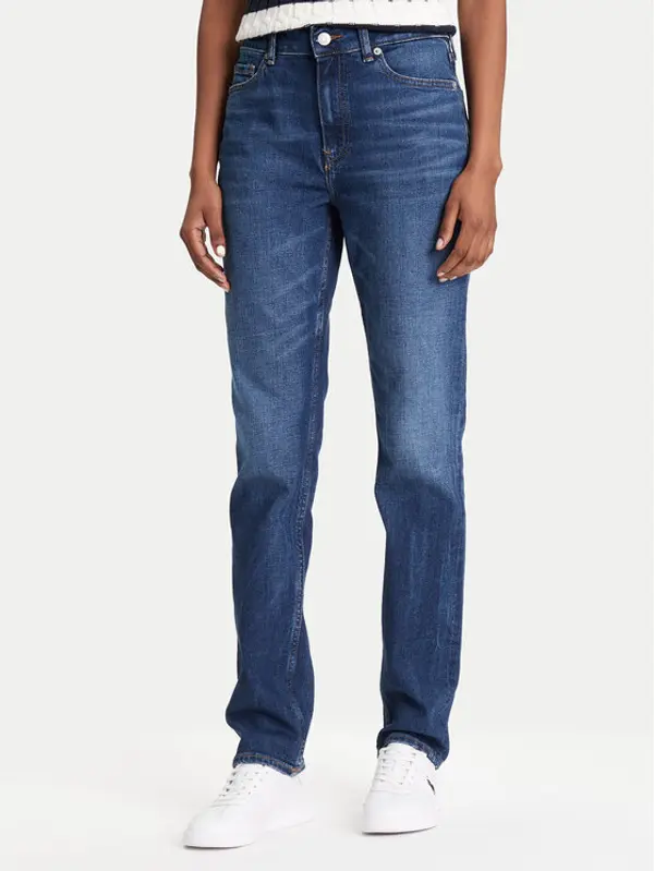 Tommy Hilfiger Tommy Hilfiger Traperice WW0WW45684 Plava Slim Fit