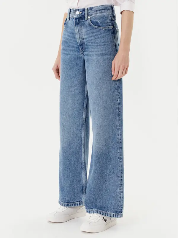 Tommy Hilfiger Tommy Hilfiger Traperice WW0WW46484 Plava Wide Leg