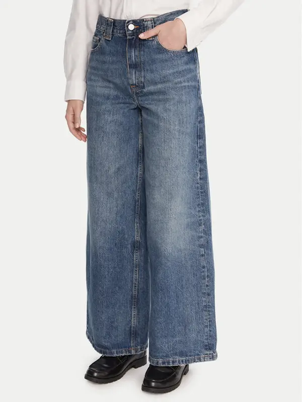 Tommy Hilfiger Tommy Hilfiger Traperice WW0WW46731 Plava Wide Leg