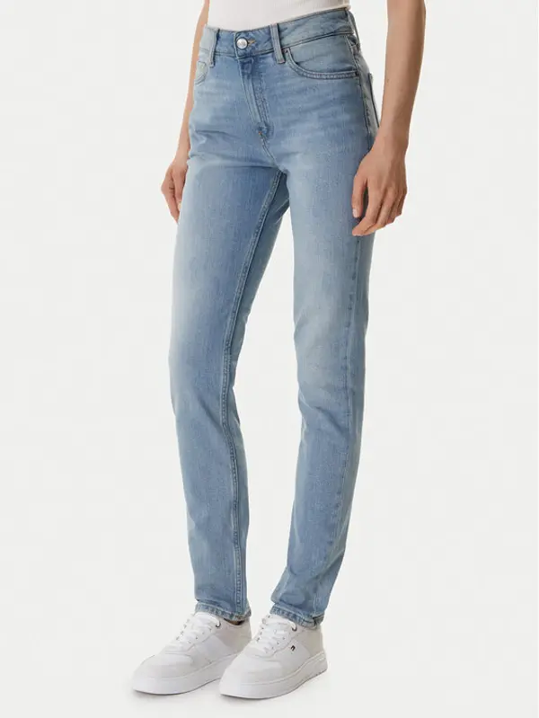 Tommy Hilfiger Tommy Hilfiger Traperice WW0WW47694 Plava Slim Fit