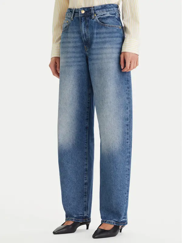 Tommy Hilfiger Tommy Hilfiger Traperice WW0WW48535 Plava Barrel Fit