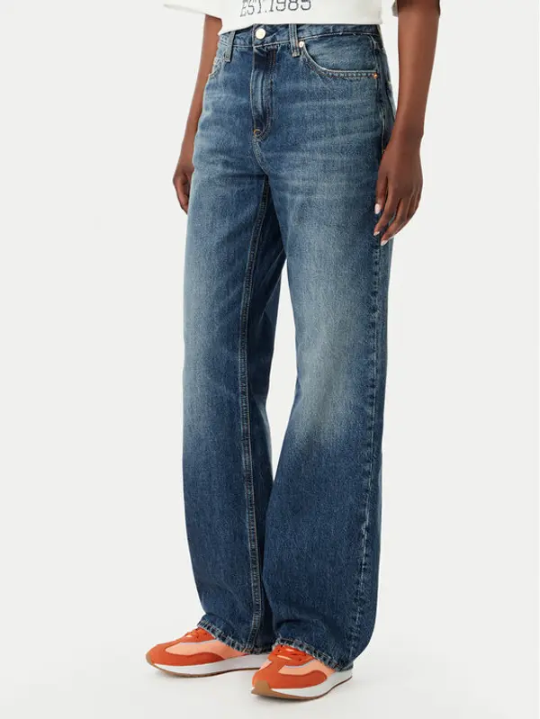 Tommy Hilfiger Tommy Hilfiger Traperice WW0WW50963 Plava Straight Fit