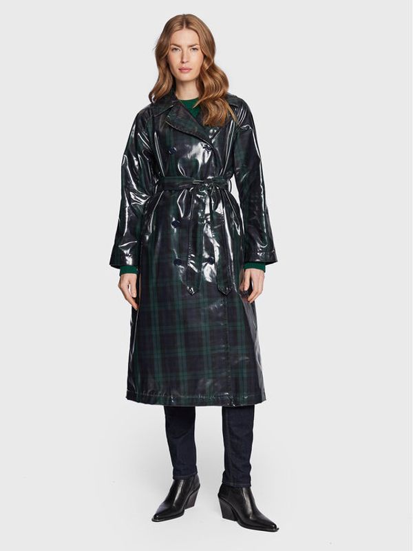 Tommy Hilfiger Tommy Hilfiger Trench WW0WW36964 Zelena Regular Fit