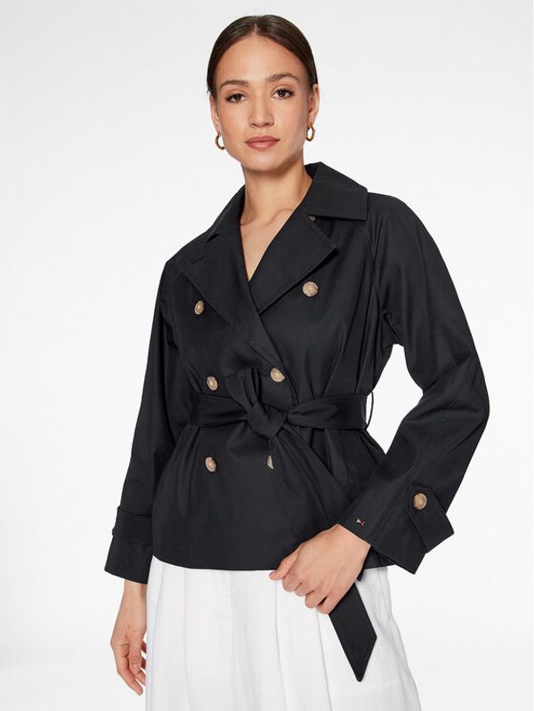Tommy Hilfiger Tommy Hilfiger Trench WW0WW38430 Tamnoplava Regular Fit