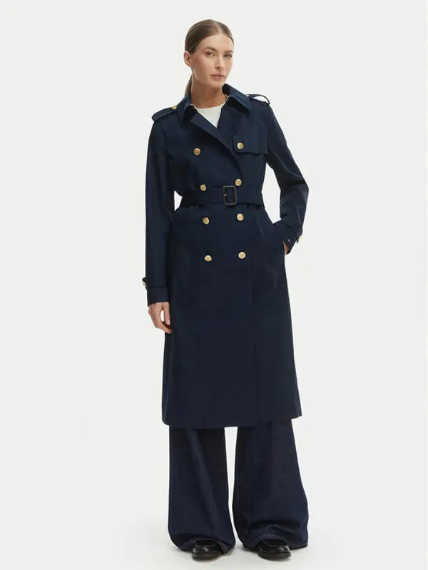 Tommy Hilfiger Tommy Hilfiger Trench WW0WW48873 Tamnoplava Slim Fit