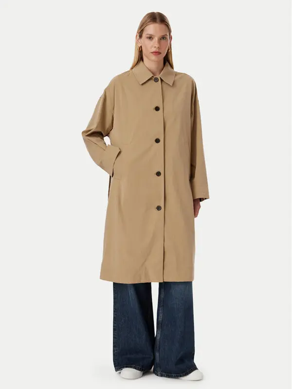 Tommy Hilfiger Tommy Hilfiger Trench WW0WW49842 Tamno bež Regular Fit