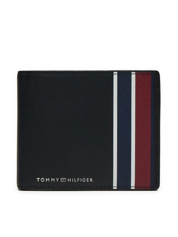 Tommy Hilfiger Tommy Hilfiger Veliki muški novčanik Th Corp Cc Flap AM0AM12777 Crna