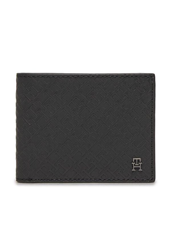 Tommy Hilfiger Tommy Hilfiger Veliki muški novčanik Th Monogram Mini Cc Wallet AM0AM11849 Crna