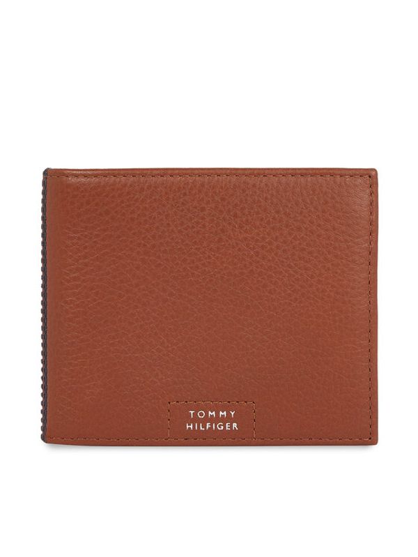Tommy Hilfiger Tommy Hilfiger Veliki muški novčanik Th Prem Leather Flap & Coin AM0AM12189 Smeđa
