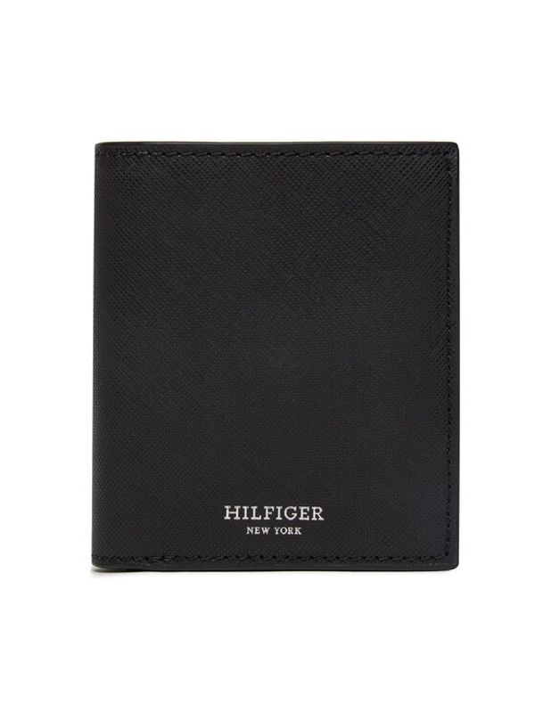 Tommy Hilfiger Tommy Hilfiger Veliki muški novčanik Th Saffiano Trifold AM0AM12197 Crna